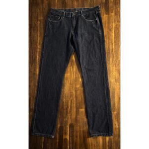 DL1961 Men's 35 x 33 Russel Slim Straight Jeans Dark Wash Denim Woodhall